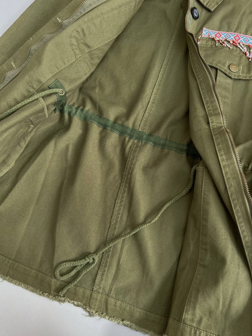 کت کتان جین کمر گتر کد 3381