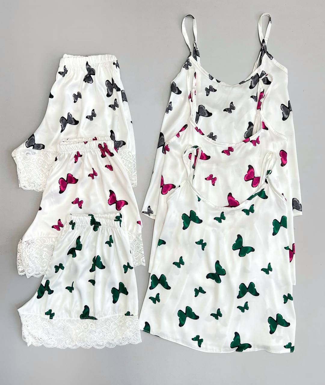 ست ساتن لبه تور کد 3385