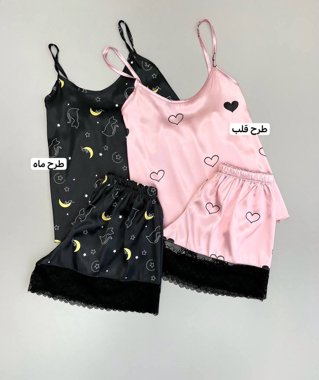 ست ساتن لبه تور کد 3385