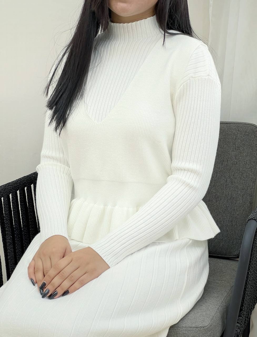 ست سارافن و رویی بافت کد 3388