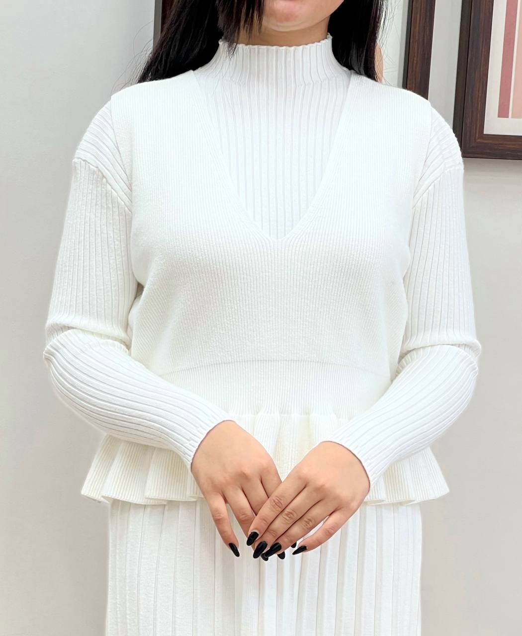 ست سارافن و رویی بافت کد 3388