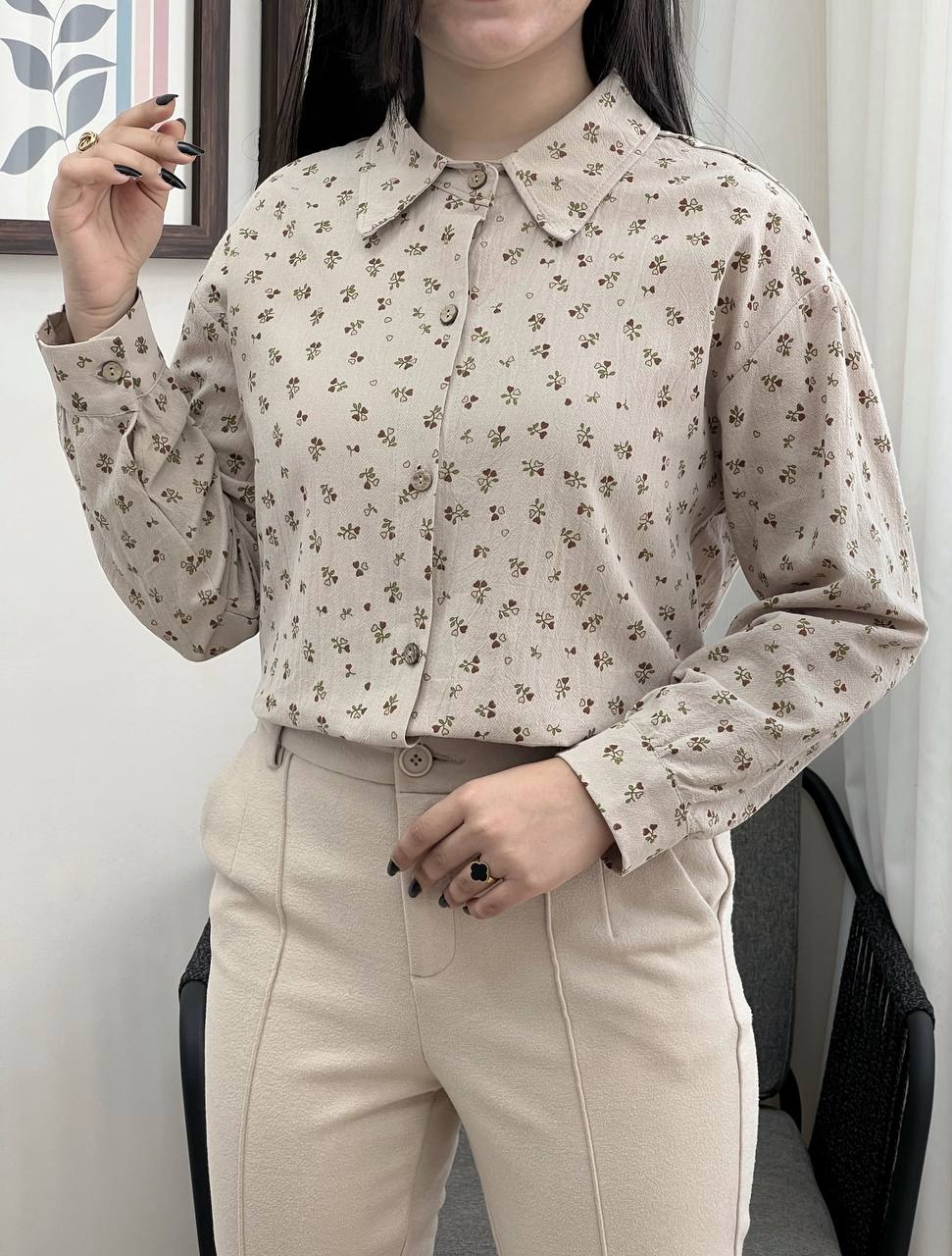 شومیز کنف طرح قلب کد 3392