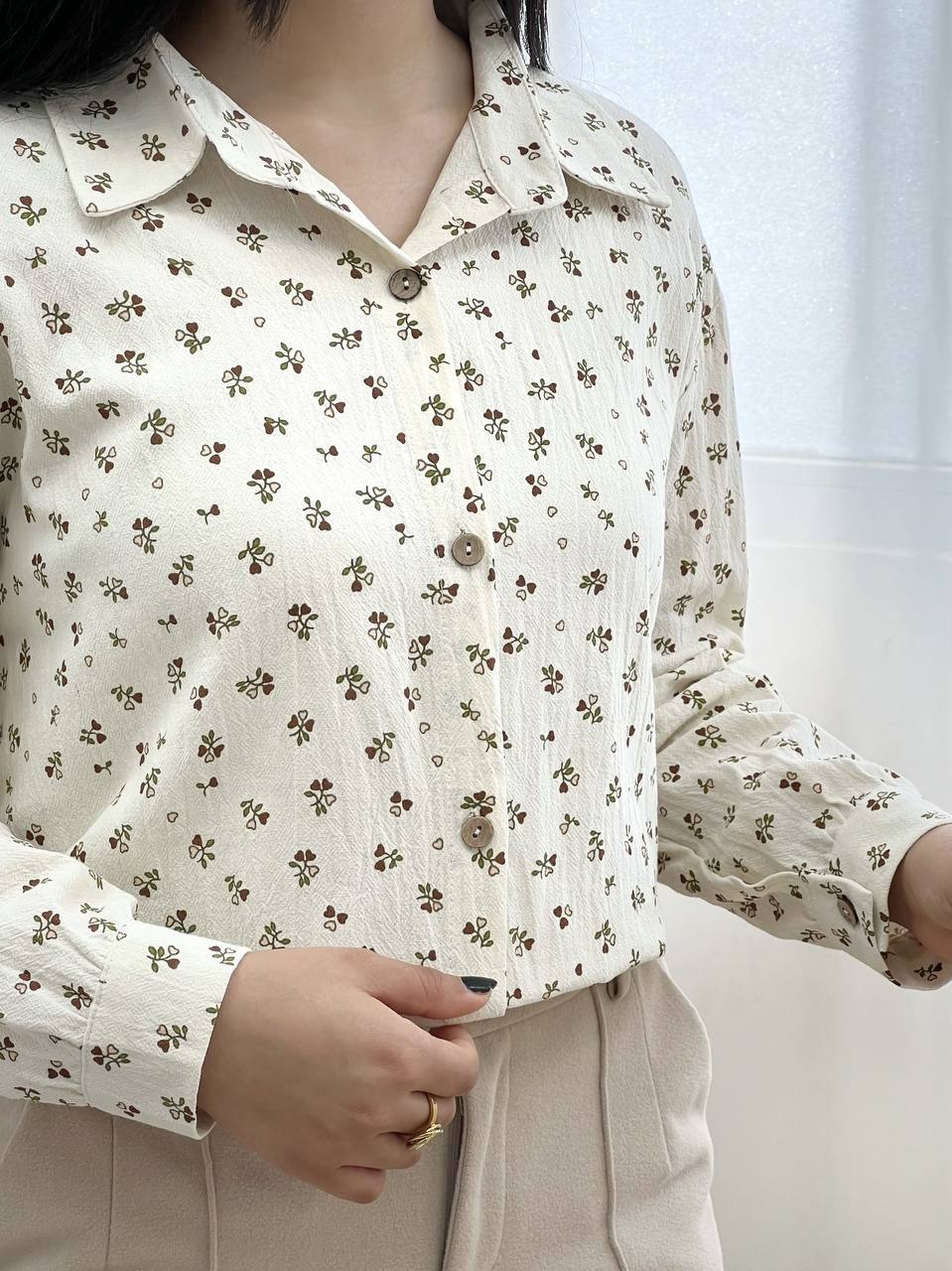 شومیز کنف طرح قلب کد 3392