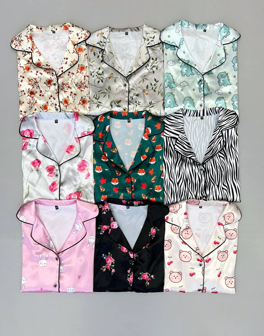 ست پیراهن و شلوار ساتن کد 3400