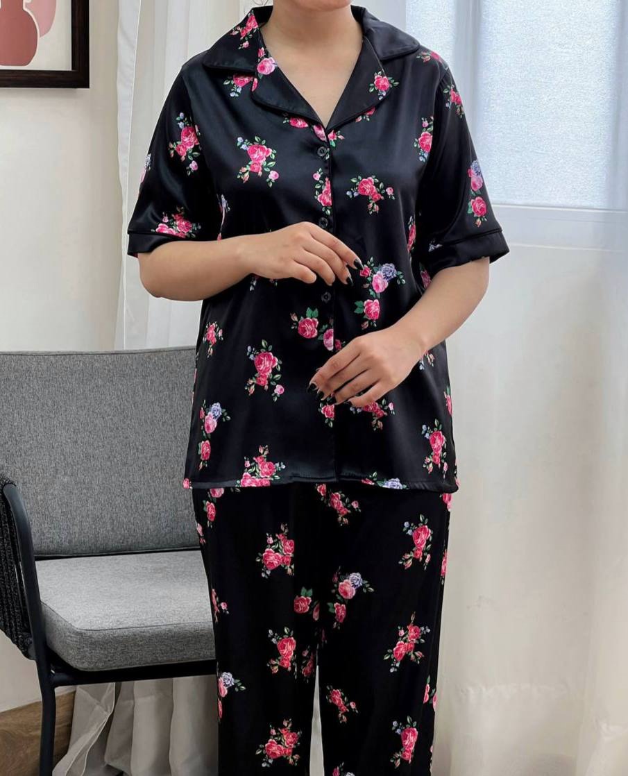 ست پیراهن و شلوار ساتن کد 3400