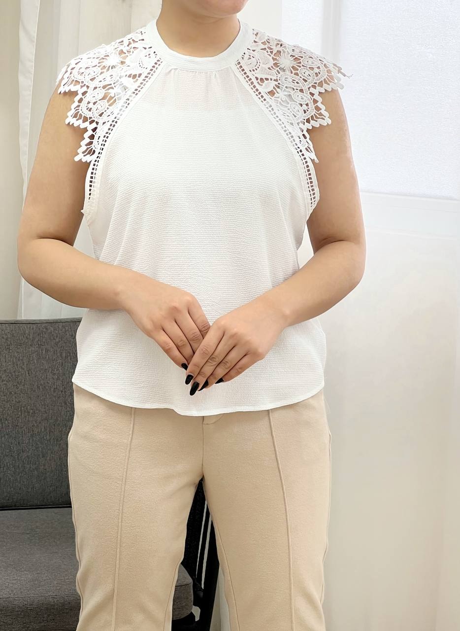 تاپ آستین گیپور کرپ کد 3403