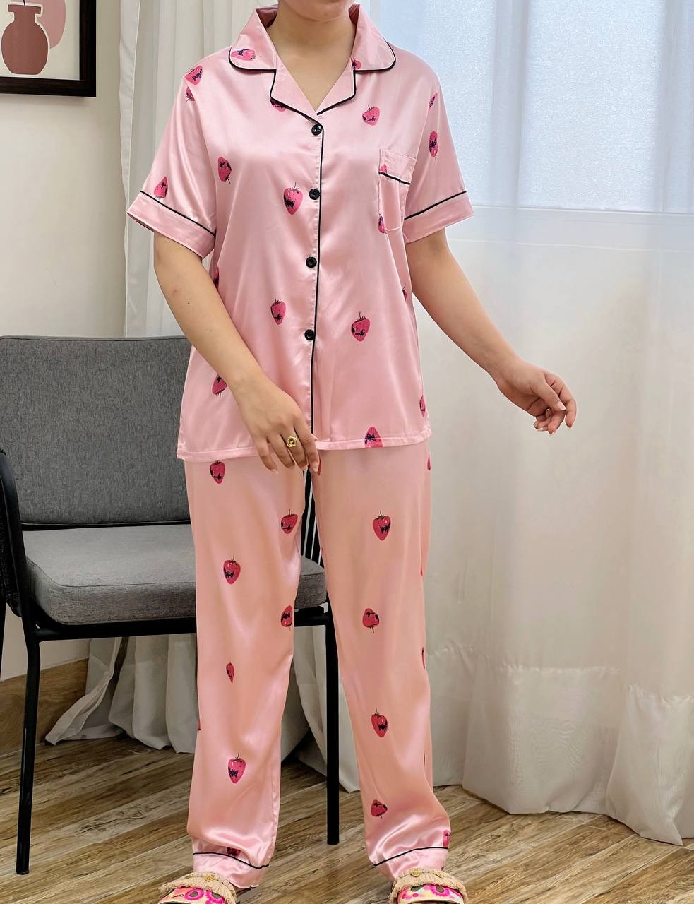 ست سه تیکه ساتن کد 3358