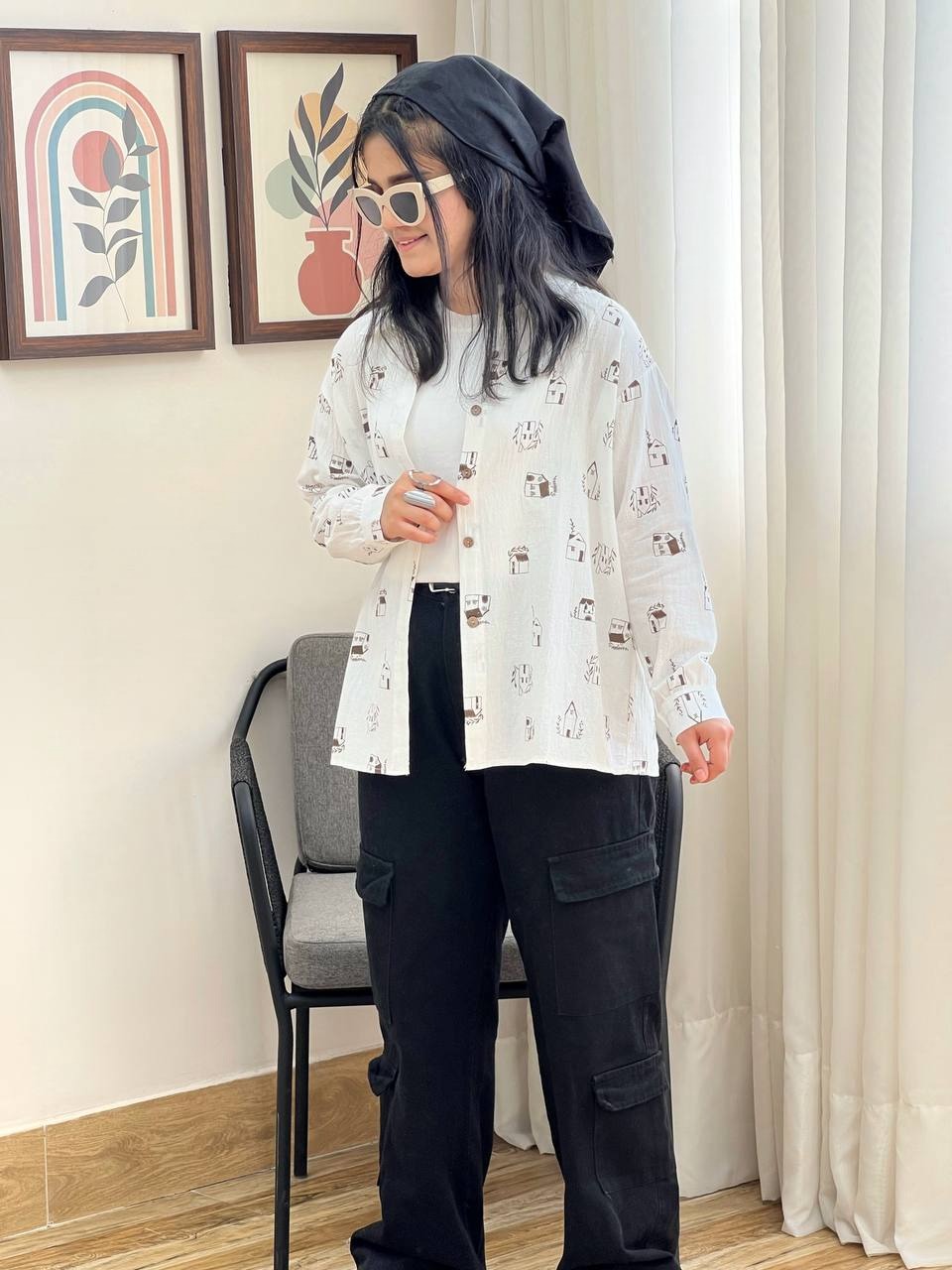 شومیز کنف هوم کد 3409