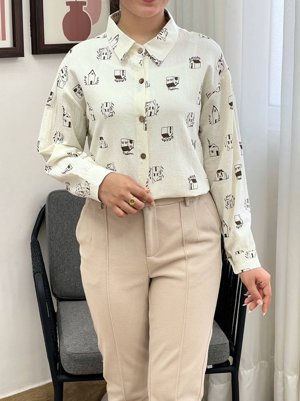 شومیز کنف هوم کد 3409