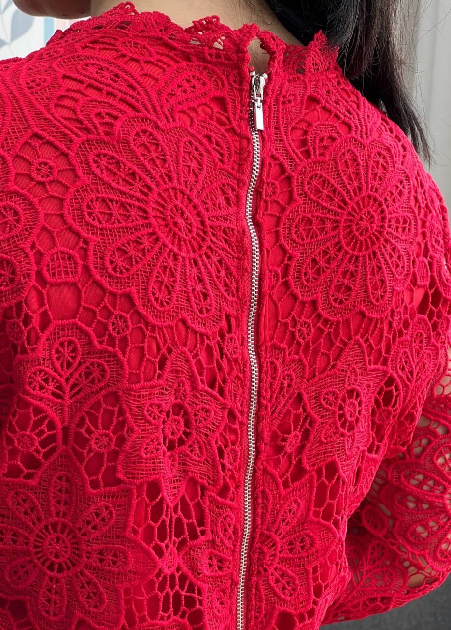 شومیز دانتل آستر دار کد 3412