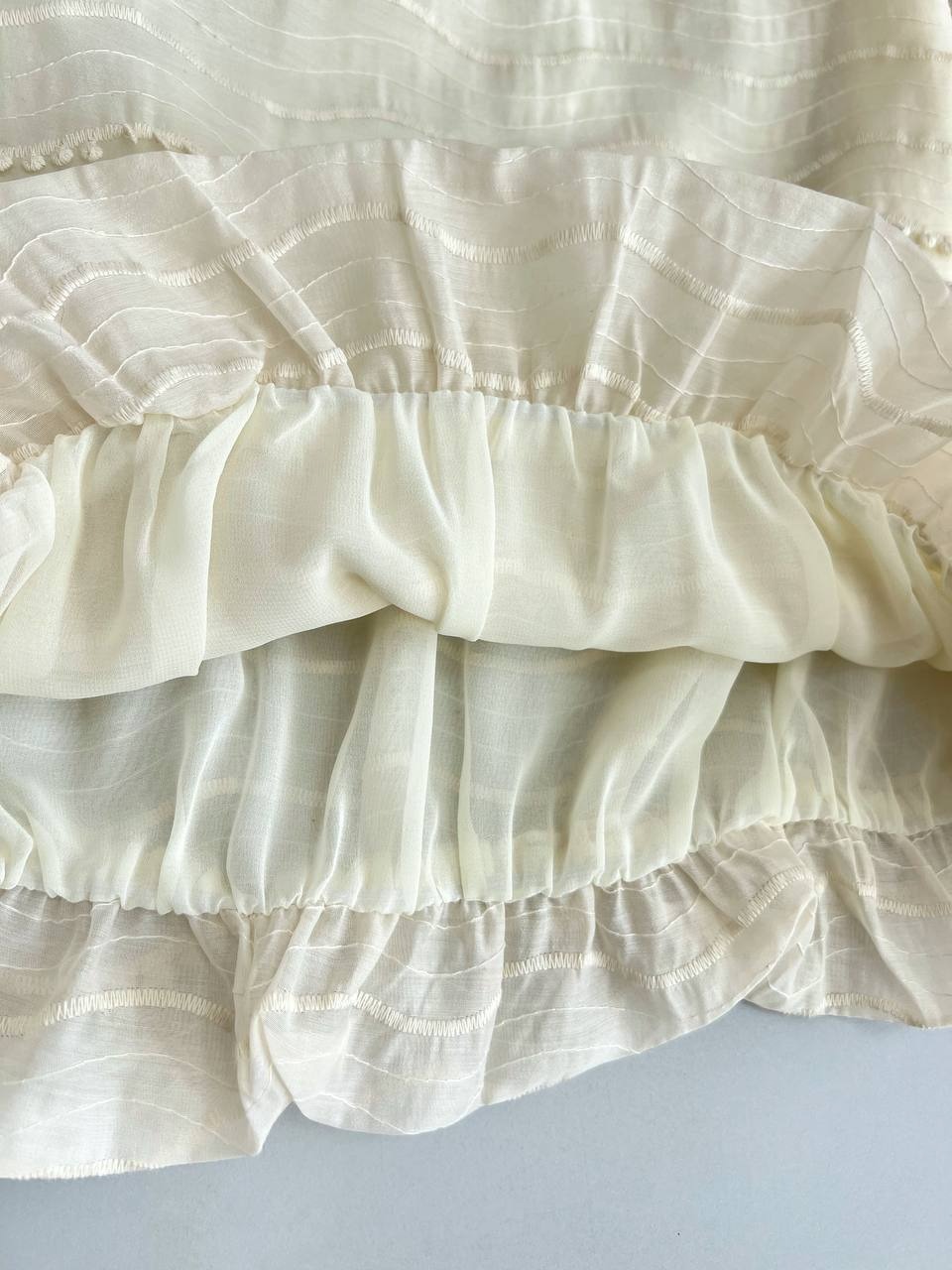 شومیز حریر آستین پف آستردار کد 3415