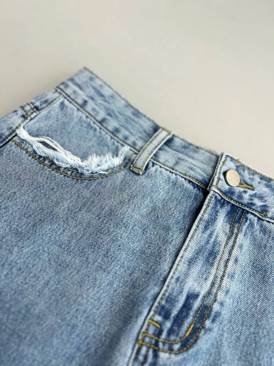 دامن جین بغل چاک کد 3425