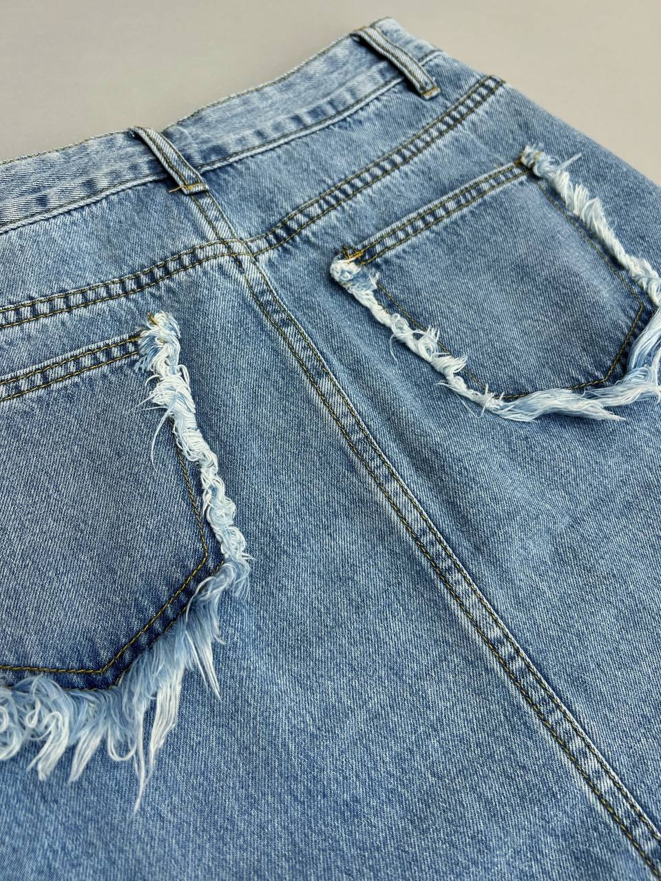 دامن جین بغل چاک کد 3425