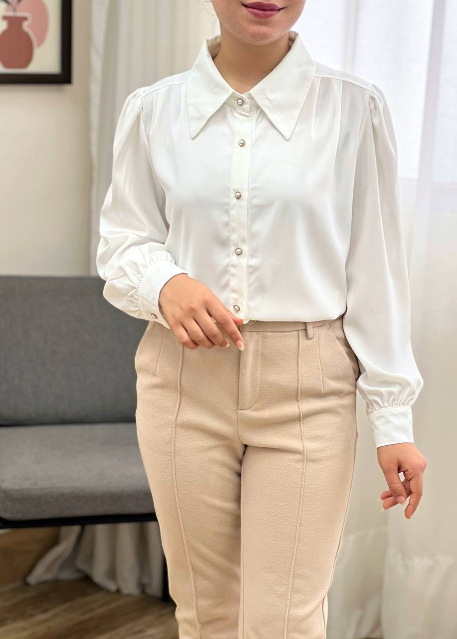 شومیز کرپ ساتن کرواتی کد 3426