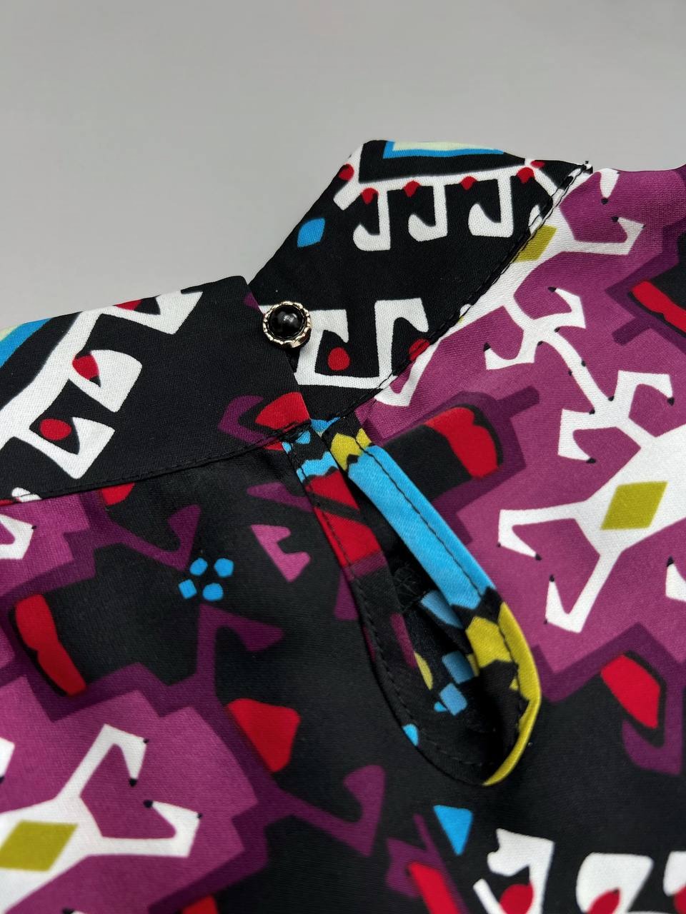 شومیز یقه مروارید سنتی مدل 2 کد 3429