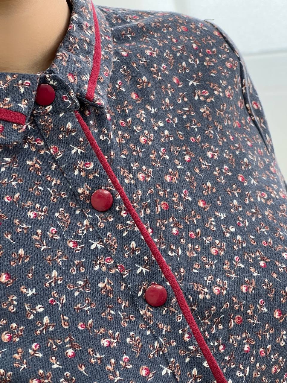 پیراهن گل ریز بلند کد 3431