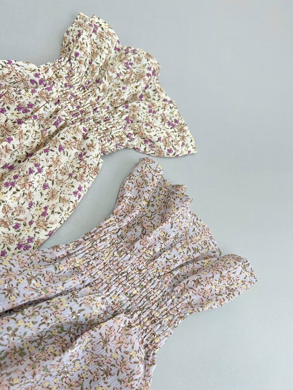 پیراهن گل ریز دو رنگ کد 3432