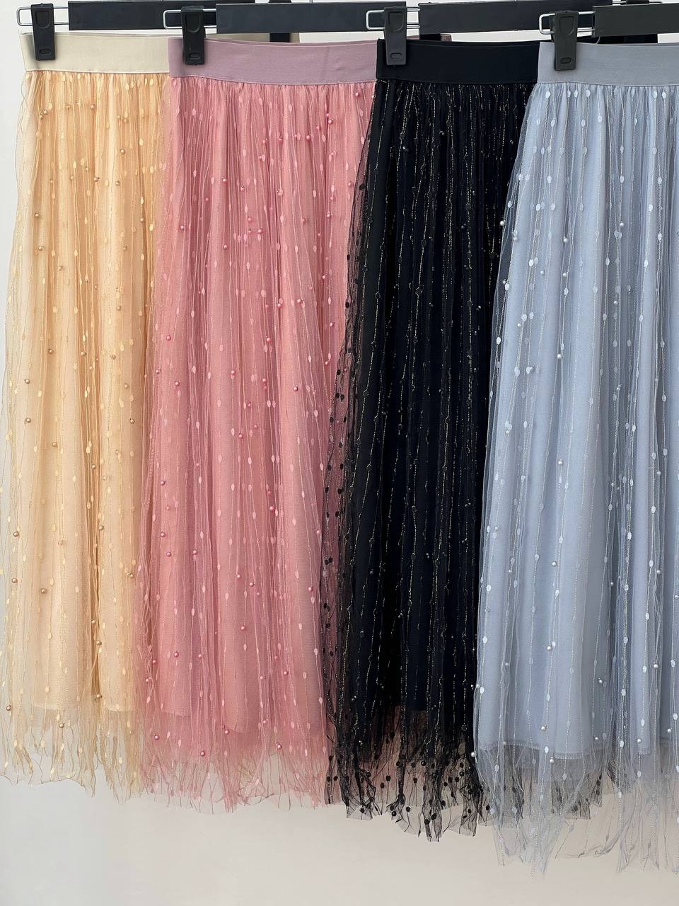 دامن تور مرواریدی کد 3433