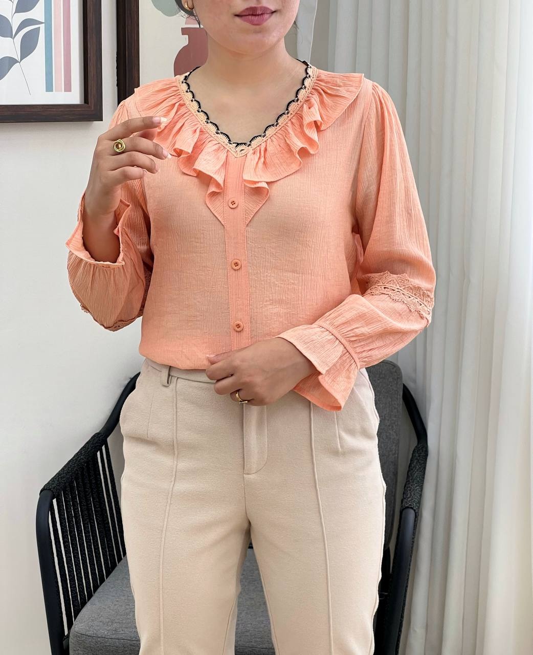 شومیز نخ کریشه کد 3434