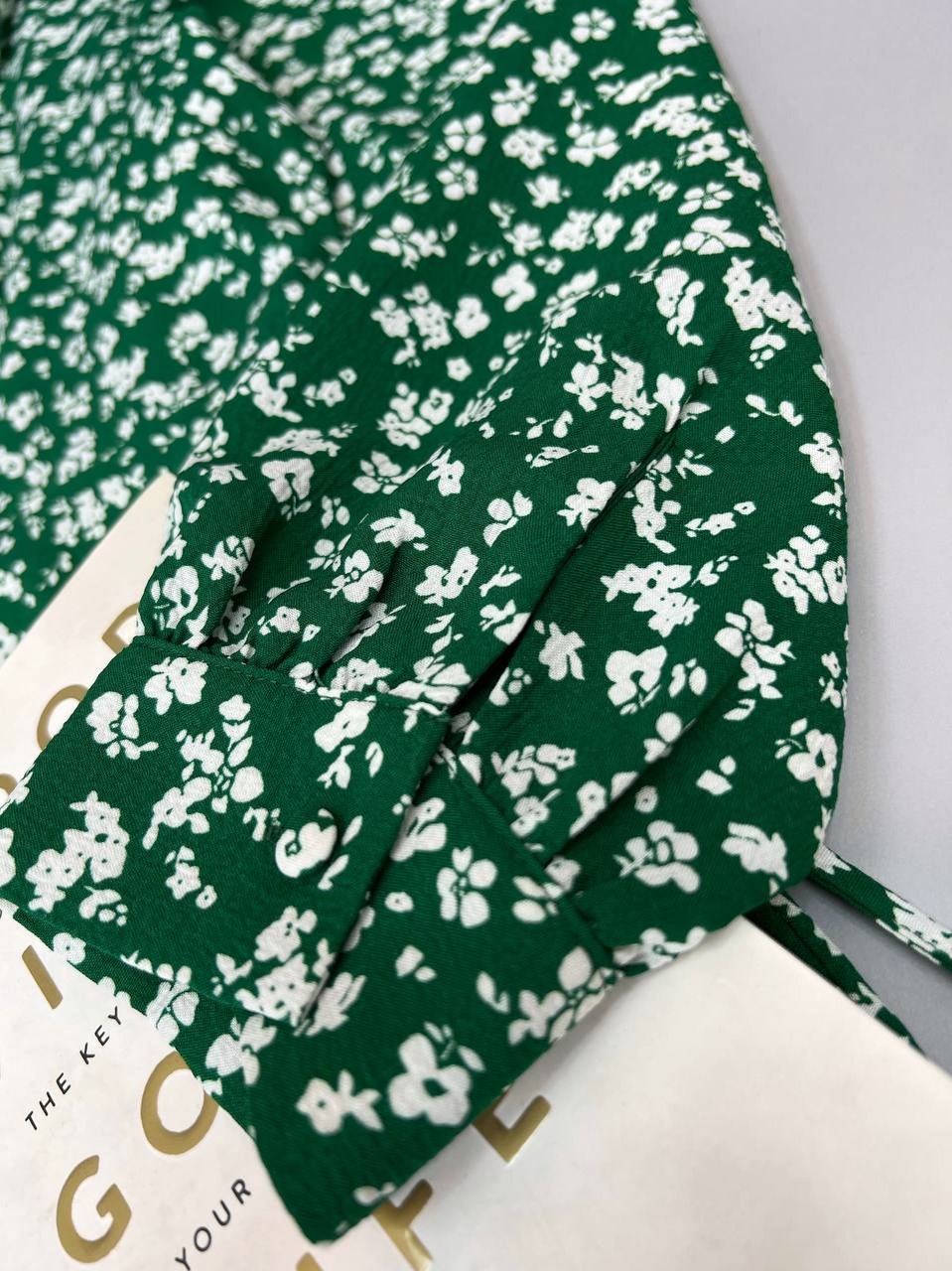 پیراهن گلدار یقه چین کد 3436