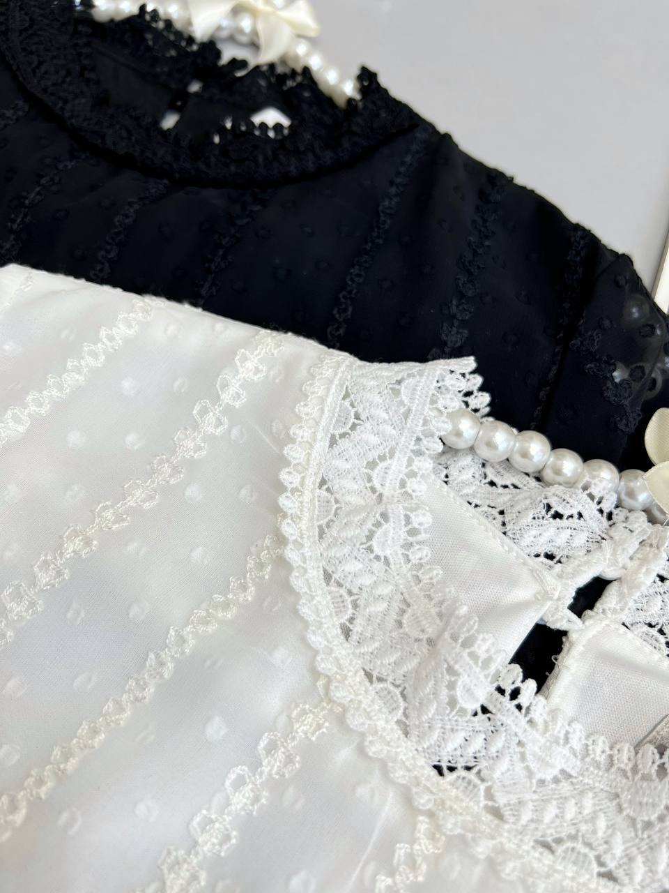 شومیز حریر گلدوزی شده کد 3439