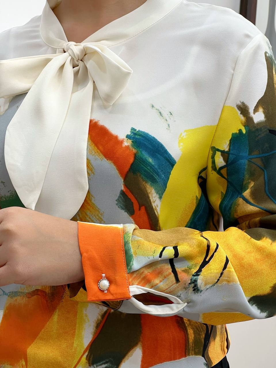 شومیز آبرنگی کرواتی کد 3443