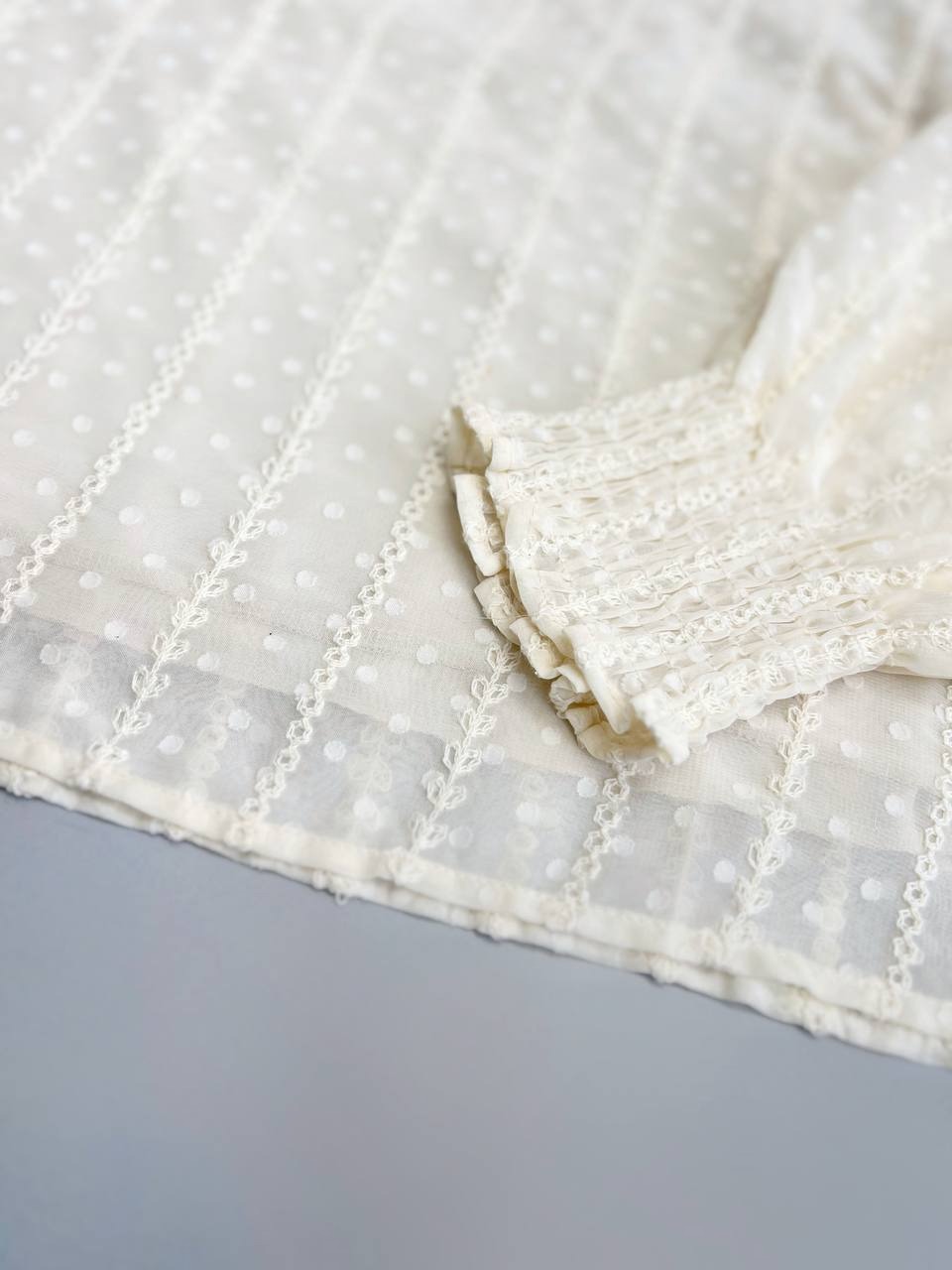 شومیز حریر گلدوزی شده مدل 2 کد 3453