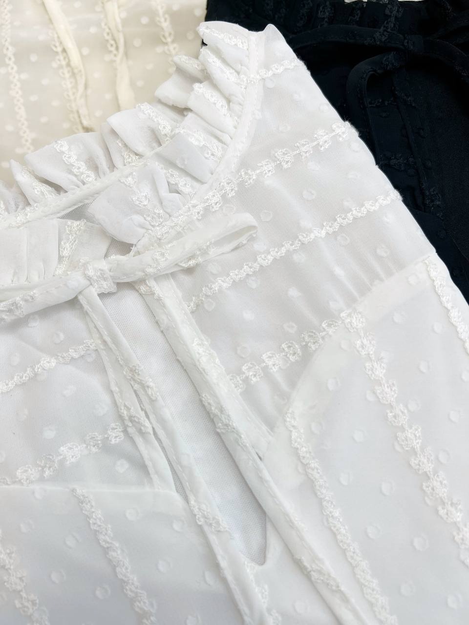 شومیز حریر گلدوزی شده مدل 2 کد 3453