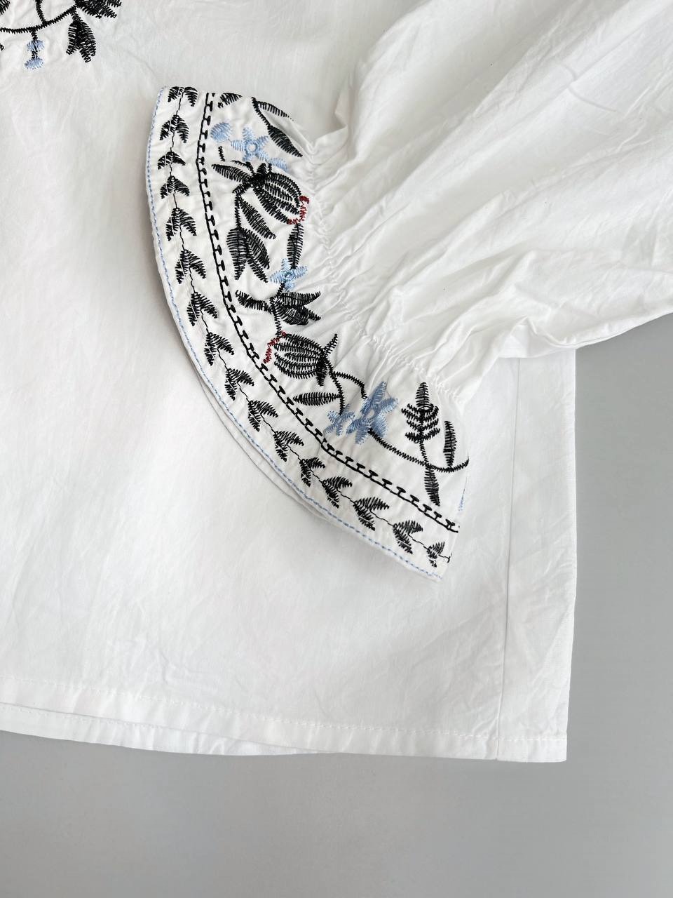 شومیز کتان نخ تمام گلدوزی کد 3454