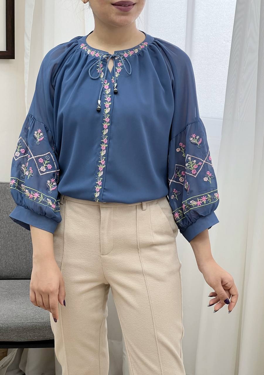 شومیز گلدوزی شکوفه کد 3456