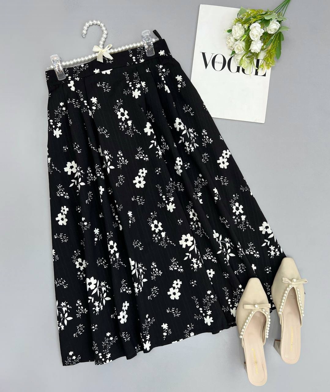 دامن تکرنگ آستردار کد 3462