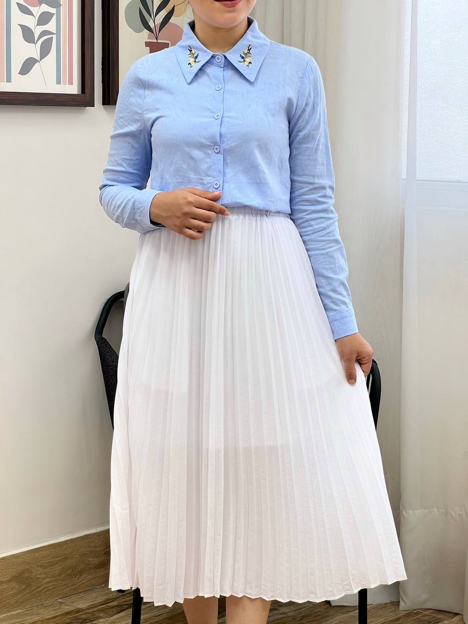 دامن کرپ پلیسه کد 3466