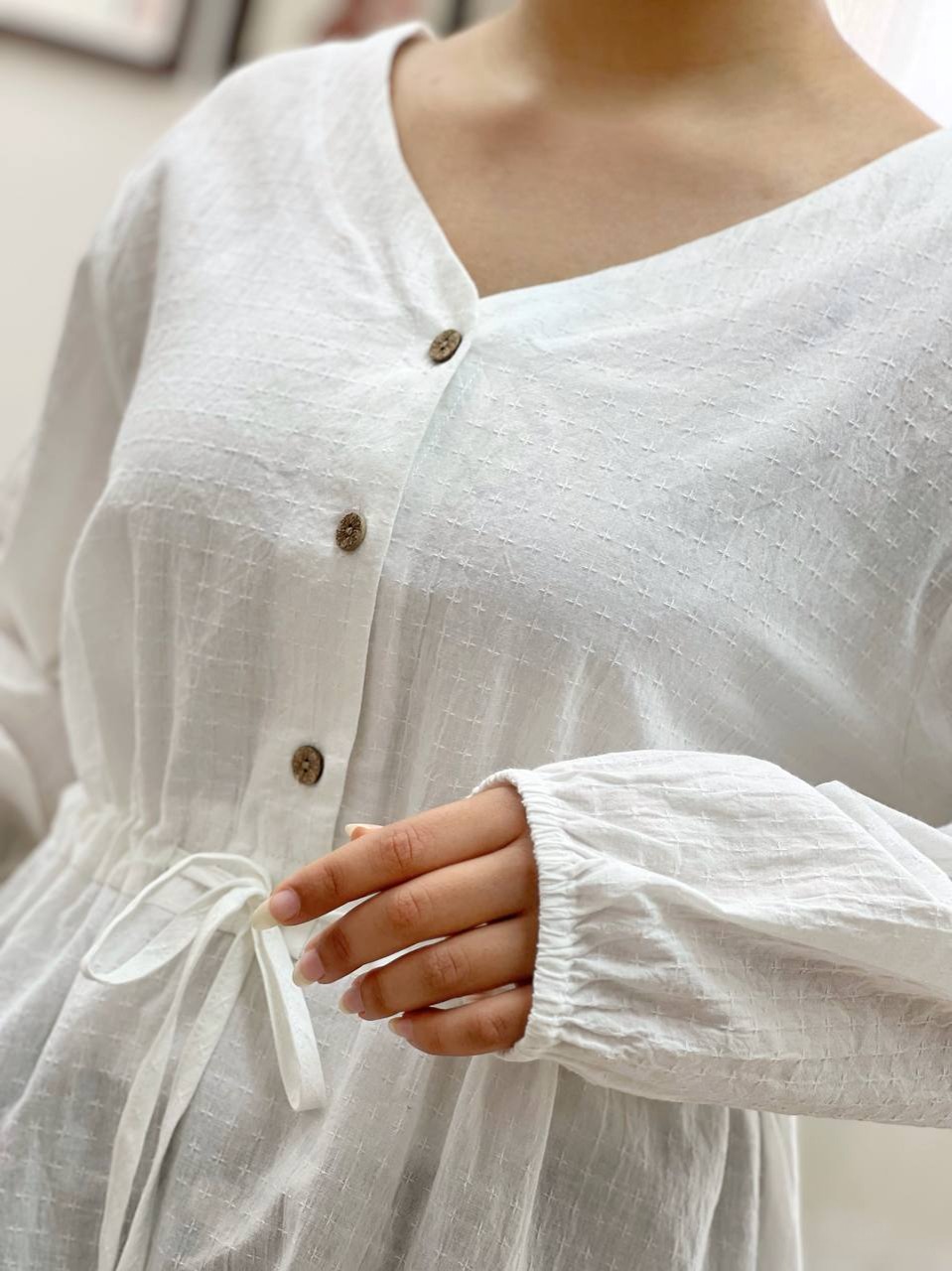 شومیز مانتویی کمر گتر کد 3467