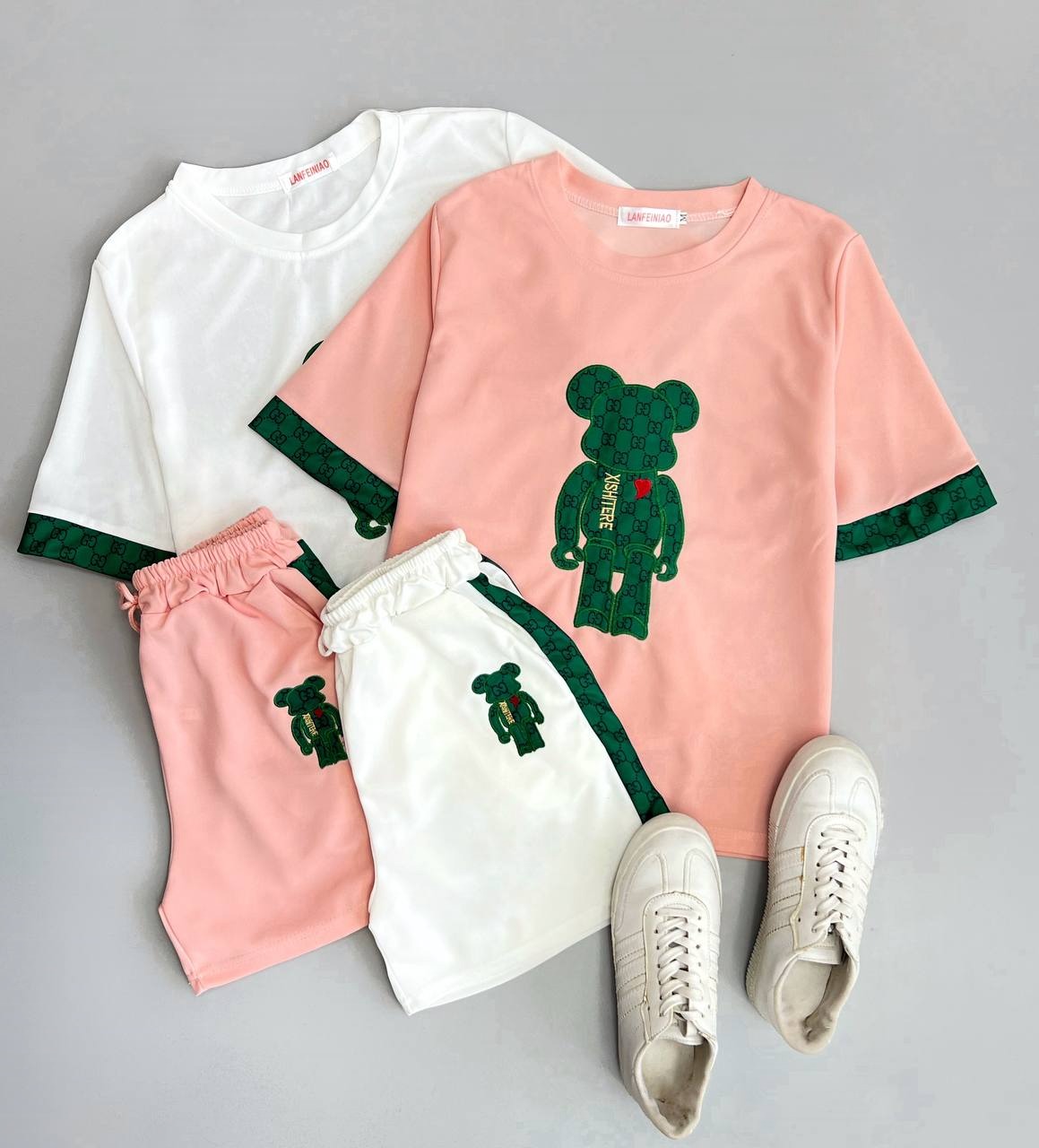 ست تیشرت و شلوارک گوچی کد 3471