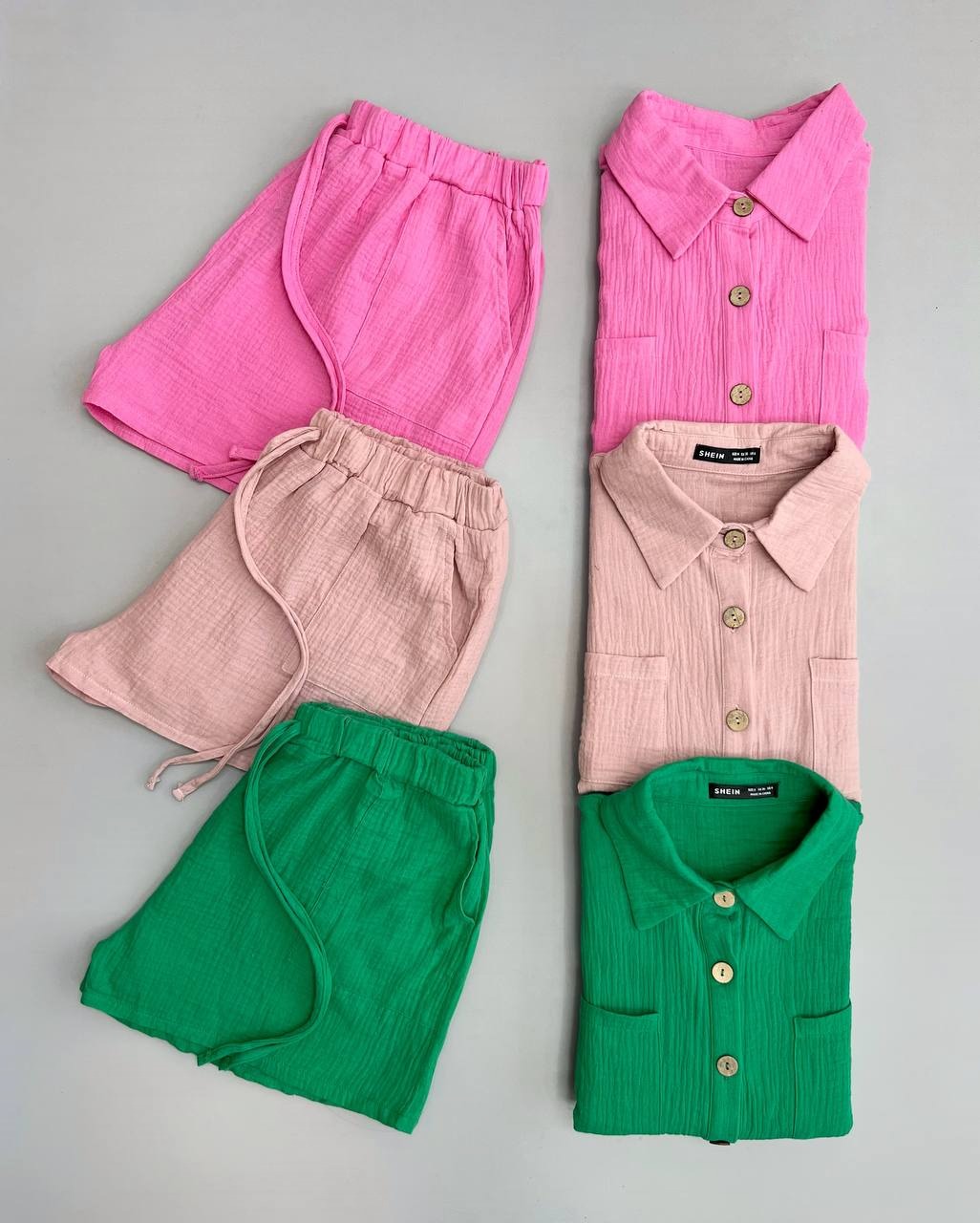 ست شومیز و شلوارک کد 3475