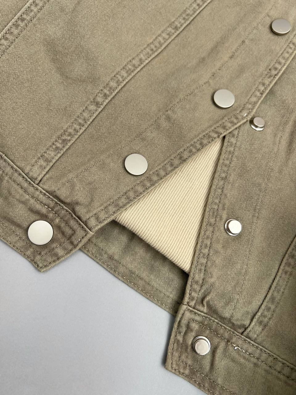 کت جین دو رنگ کد 3480