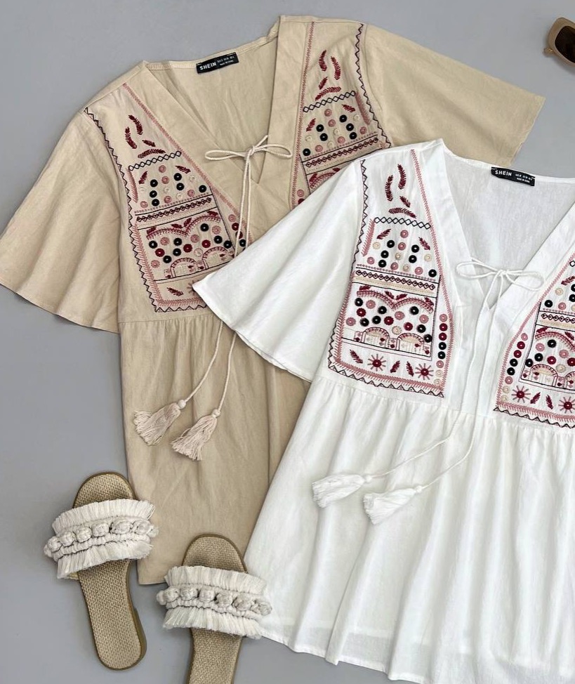 شومیز سنتی تمام گلدوزی کد 3485