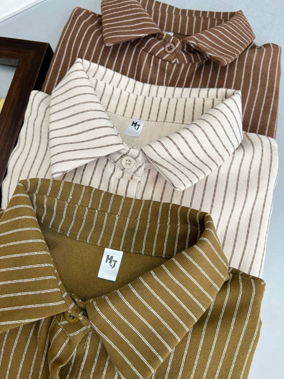 شومیز مانتویی راه راه کد 3486