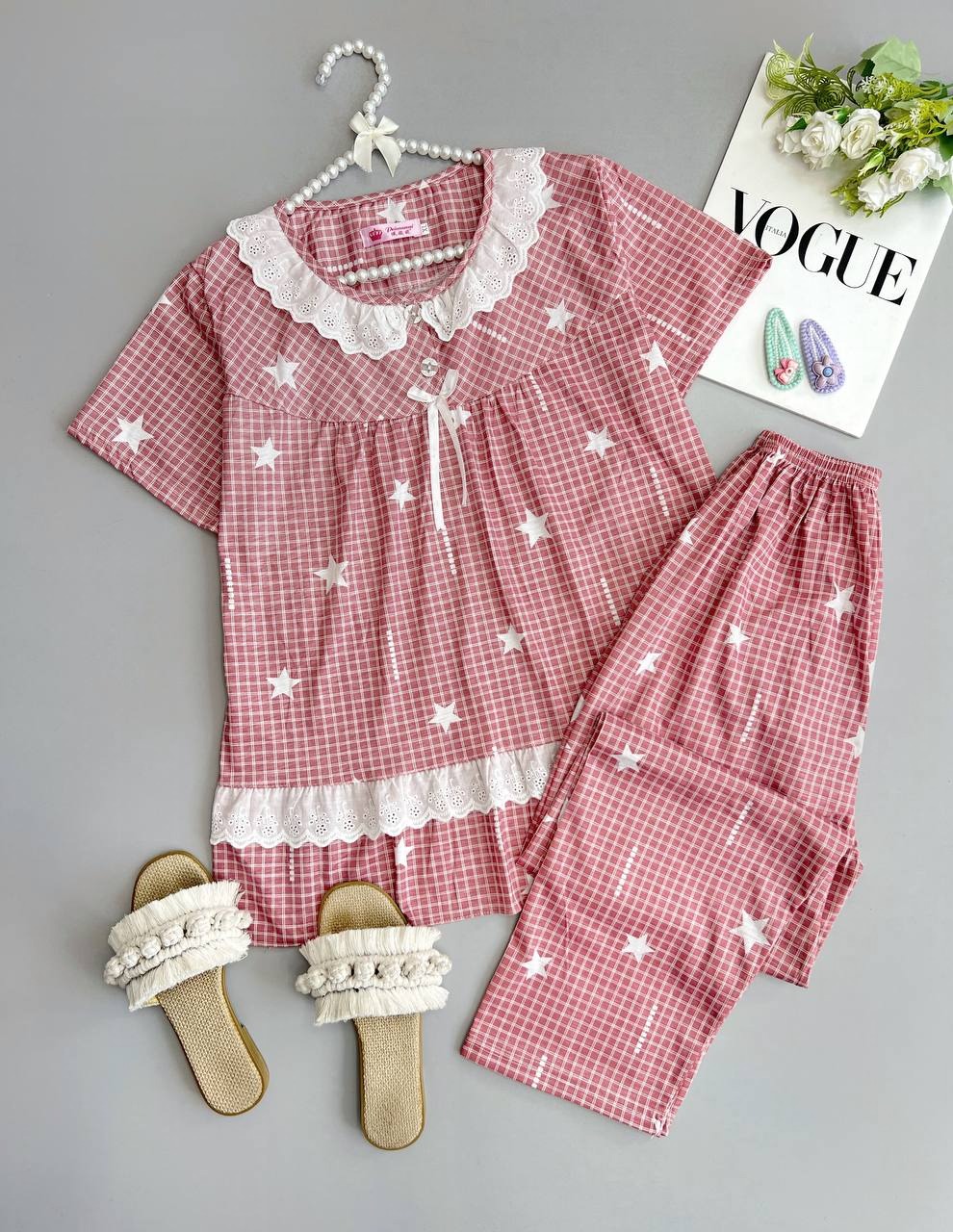 ست بلوز و شلوار چهار طرح کد 3490