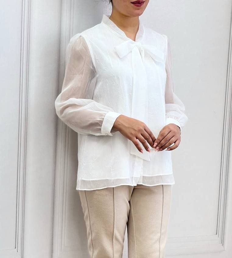 شومیز ارگنزا جلو دکمه کد 3496