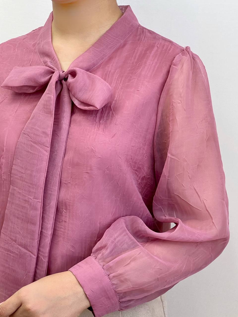 شومیز ارگنزا جلو دکمه کد 3496