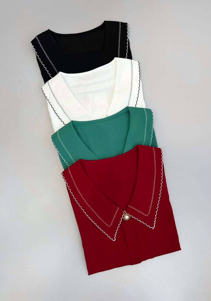 شومیز کرپ چهار رنگ کد 3498