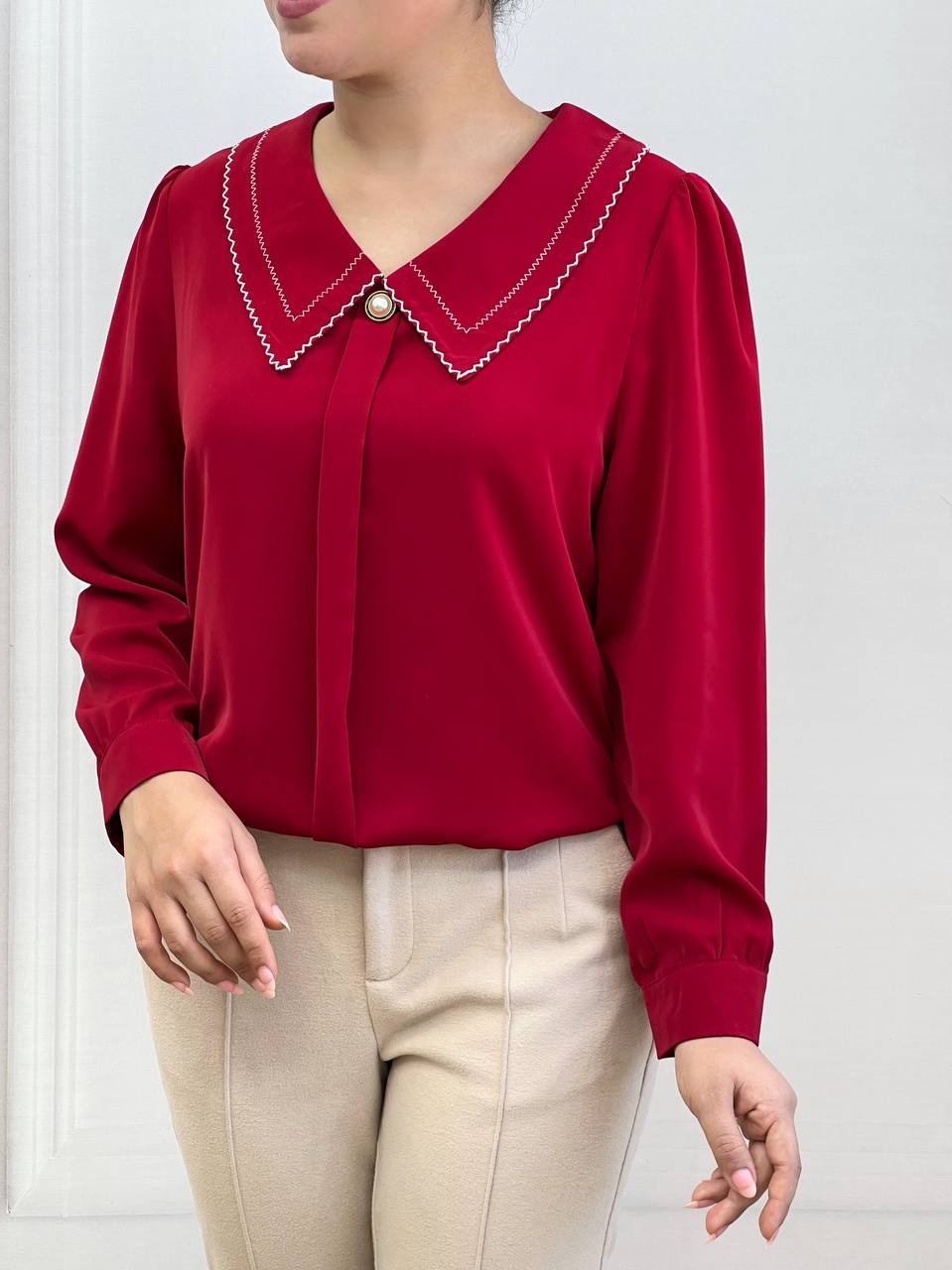 شومیز کرپ چهار رنگ کد 3498