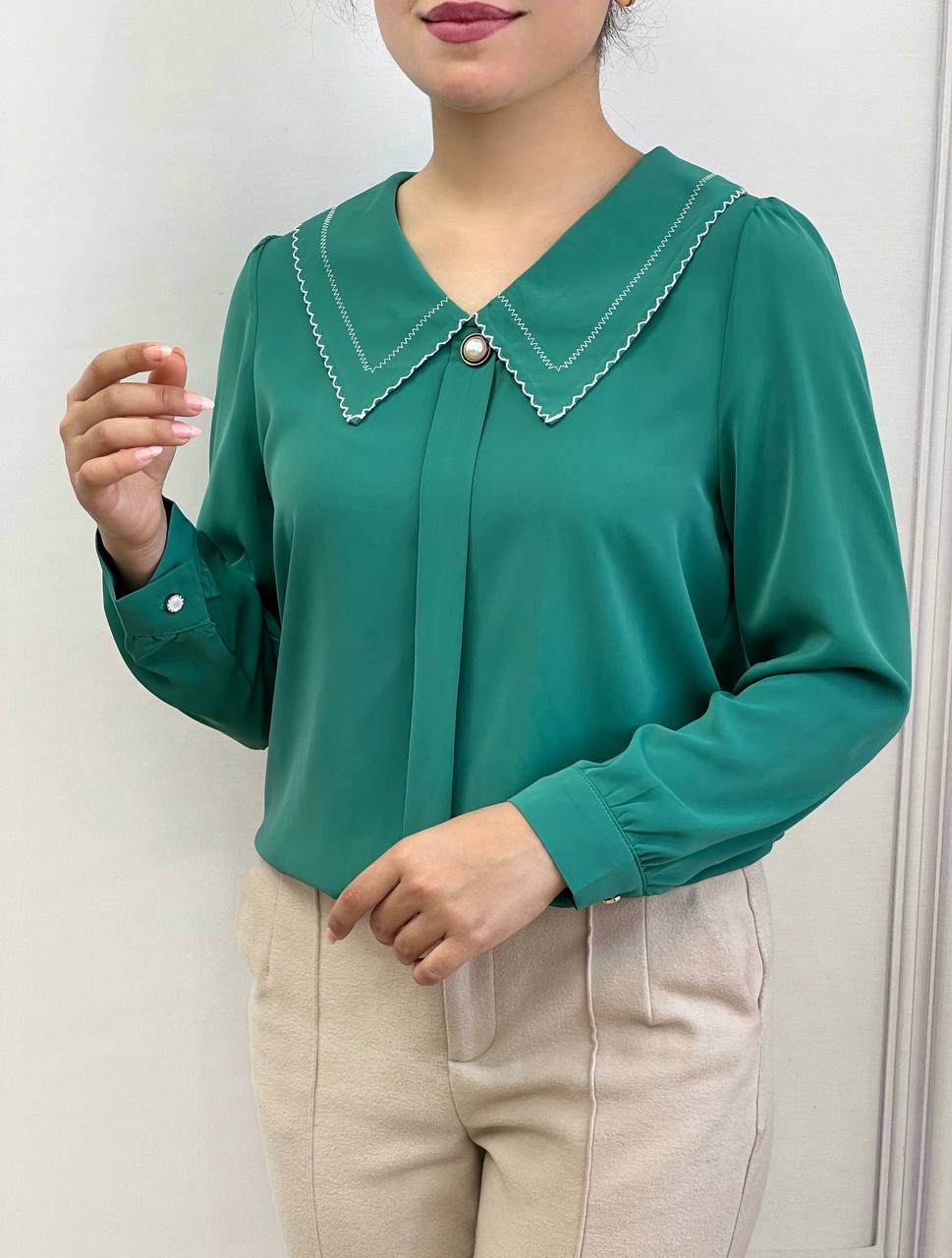 شومیز کرپ چهار رنگ کد 3498