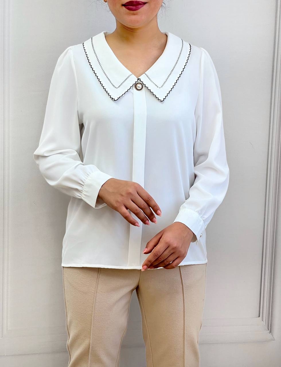 شومیز کرپ چهار رنگ کد 3498