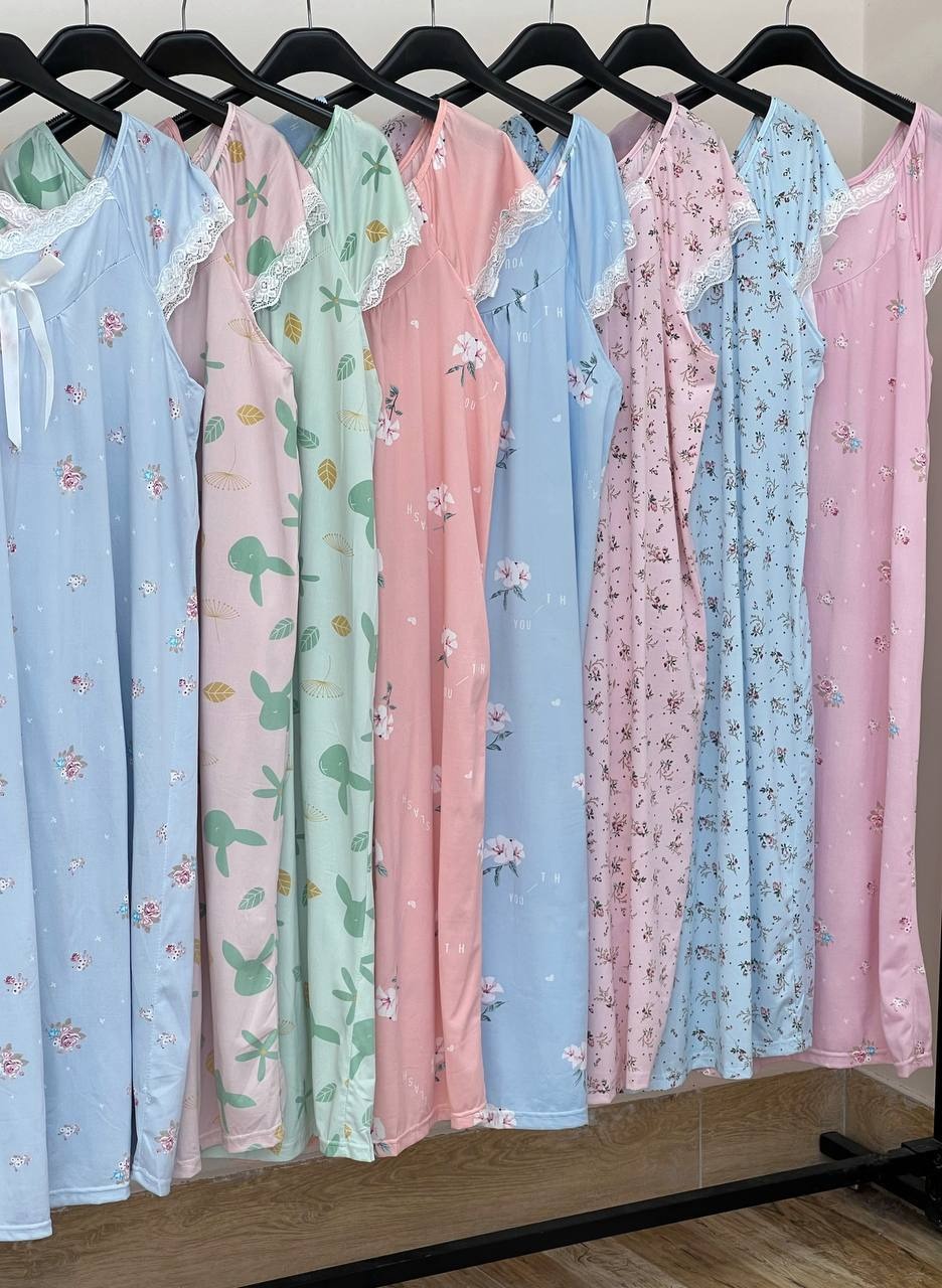 پیراهن راحتی گلگلی کد 3499