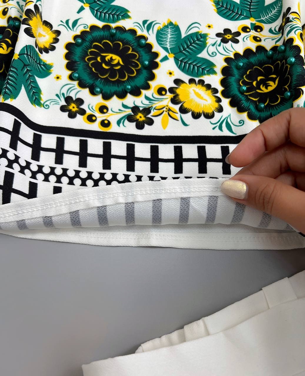 ست تاپ و شلوارک مروارید کد 3500