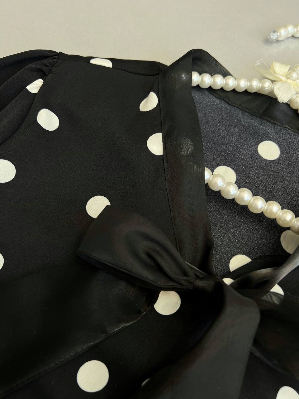 شومیز کرپ توپی کد 3501