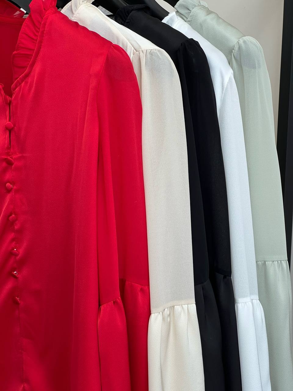 شومیز ساتن آستین حریر کد 3502