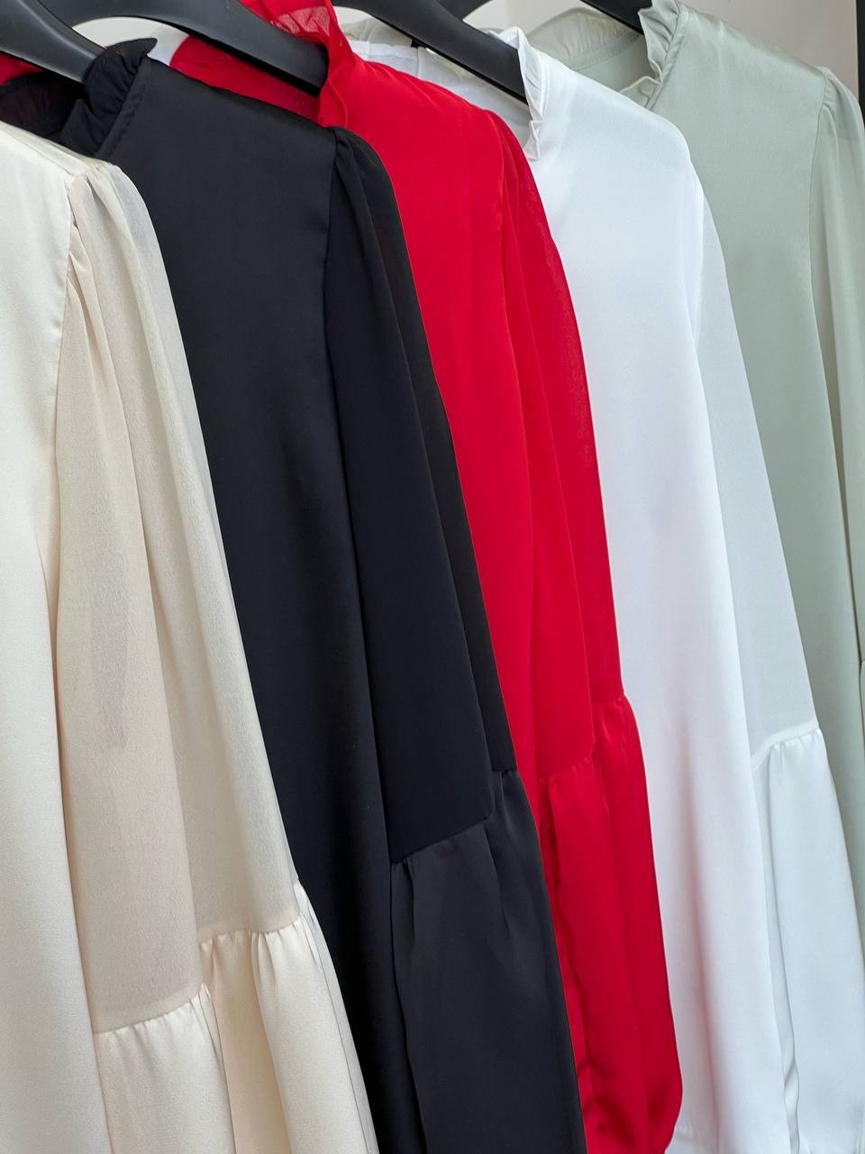 شومیز ساتن آستین حریر کد 3502